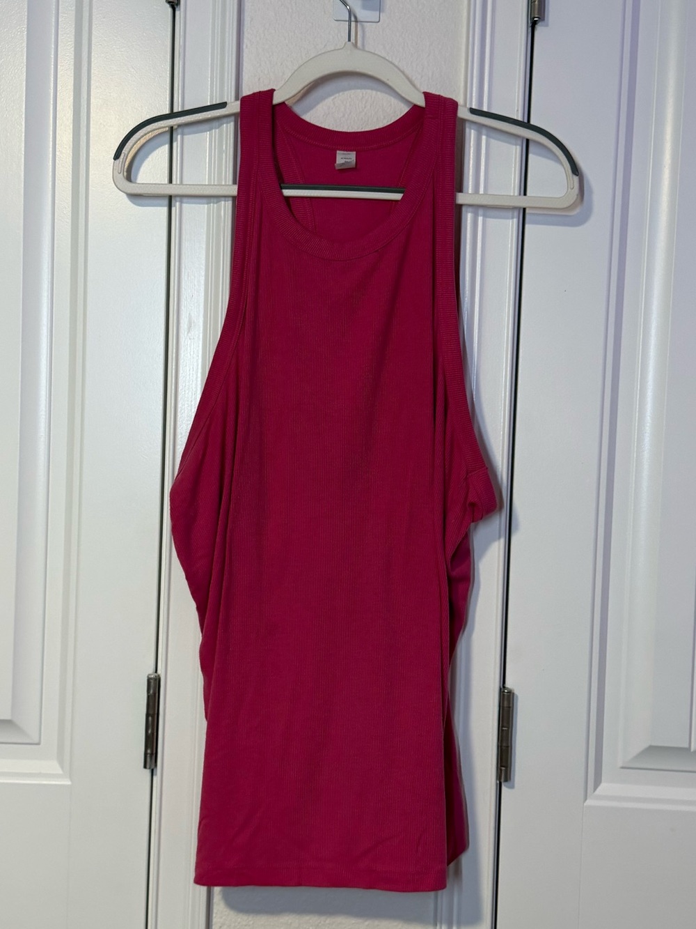 Women’s Sleeveless Racerback Tank Top - Fuchsia Pink